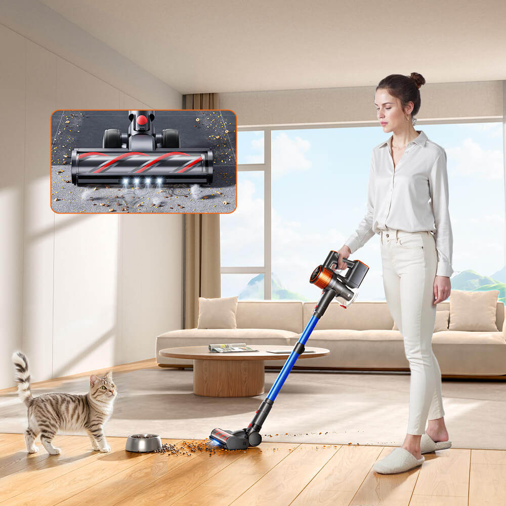 600W High-Speed Motor & 50KPA Ultra-Strong Suction X9 Cordless Vacuum Cleaner