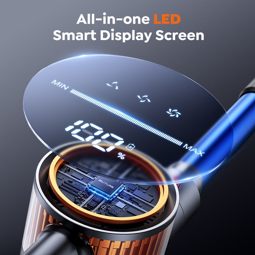 600W High-Speed Motor & 50KPA Ultra-Strong Suction X9 Cordless Vacuum Cleaner