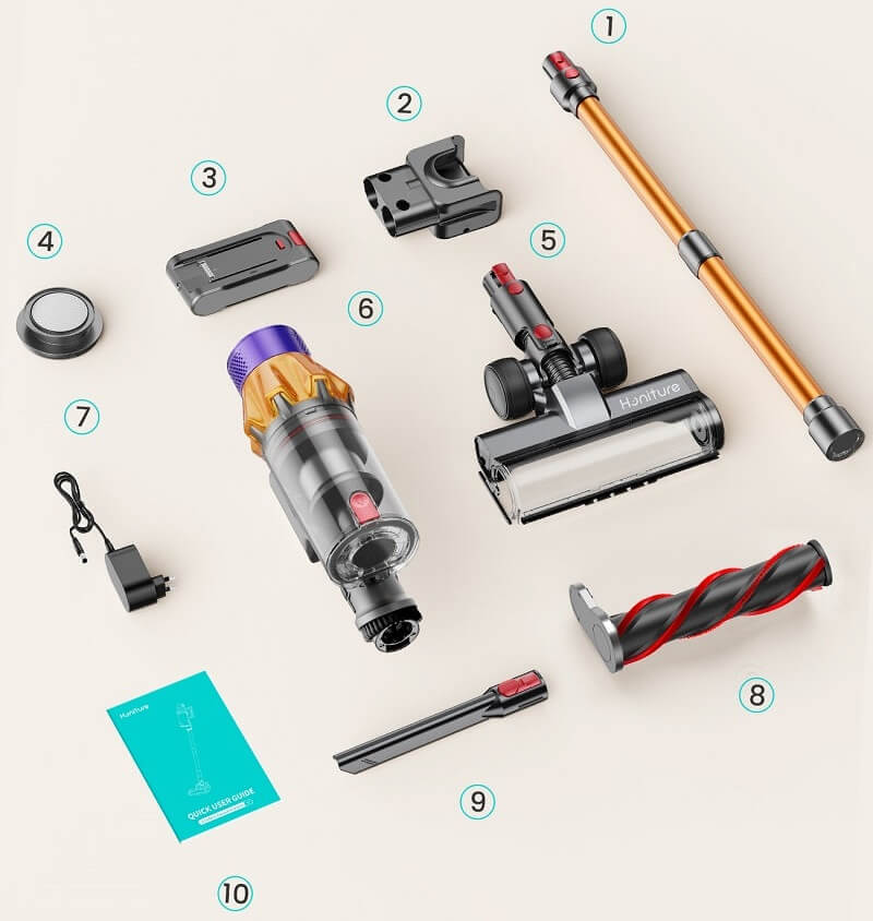 【New Year Sale!】550W/45KPA Powerful Suction Honiture X7 Cordless Vacuum