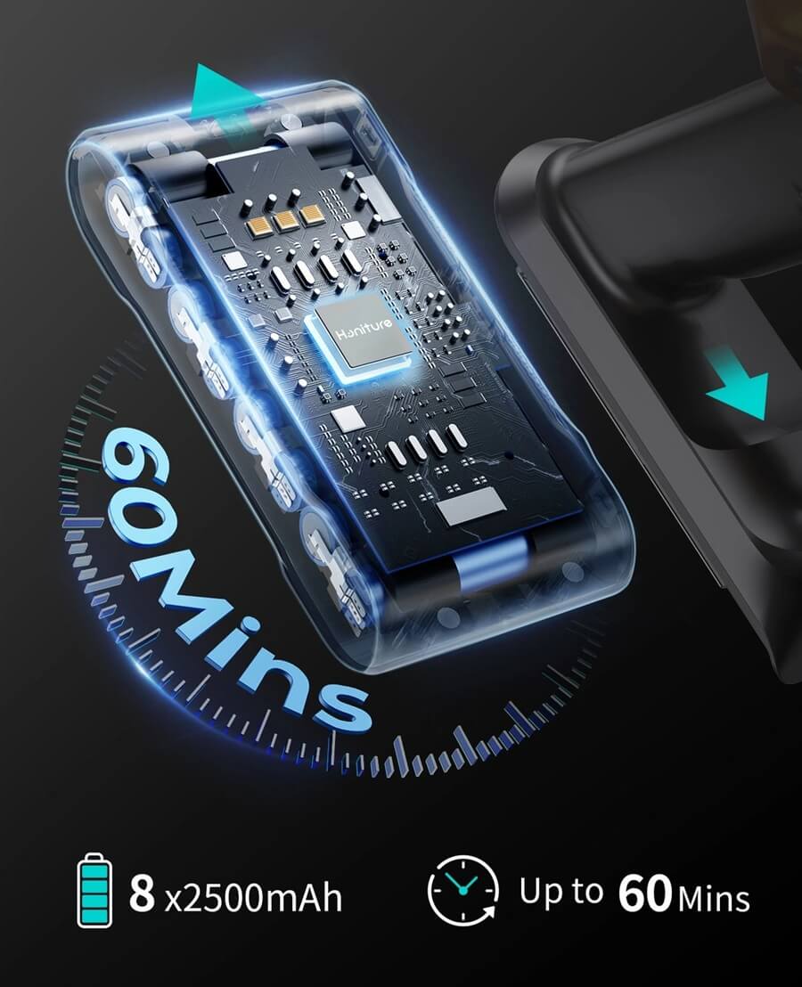 【New Year Sale!】550W/45KPA Powerful Suction Honiture X7 Cordless Vacuum