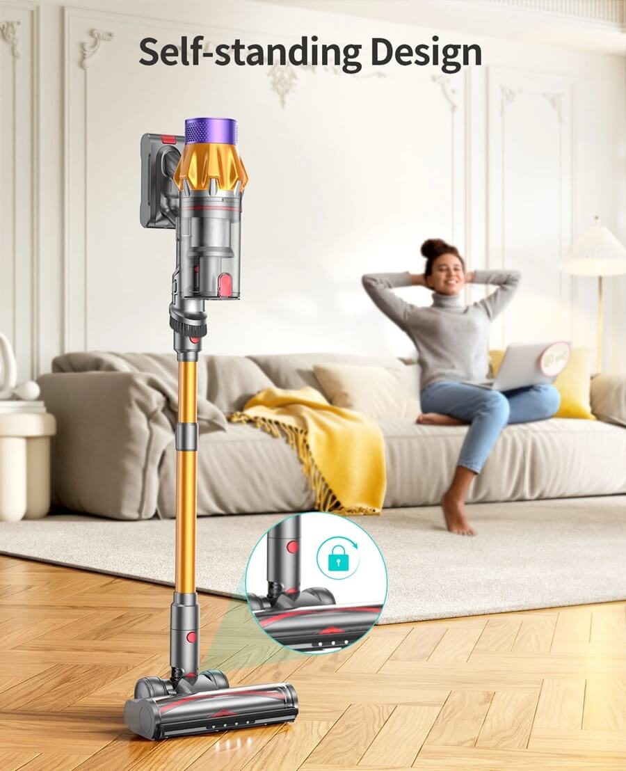 【New Year Sale!】550W/45KPA Powerful Suction Honiture X7 Cordless Vacuum